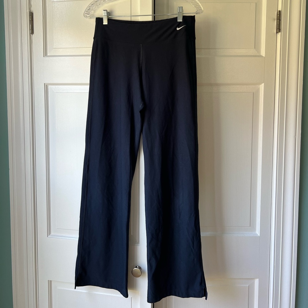 Navy Blue Nike FitDry Straight Legged Yoga Pants